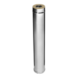 Сэндвич труба Ferrum 1м (0,8 мм) Ф150х210 нерж.